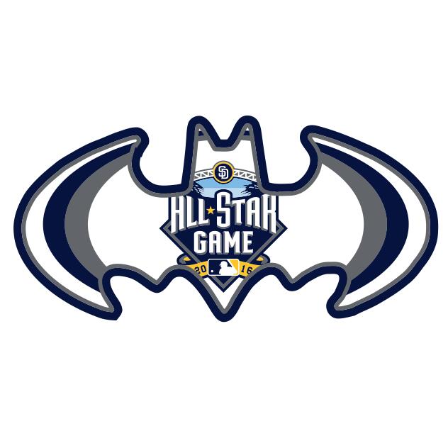 MLB All Star Game Batman Logo fabric transfer